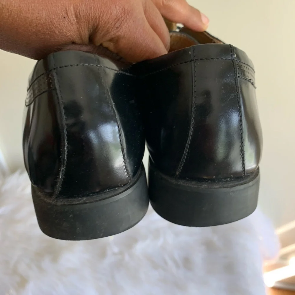Montagut black leather shoes size 9.5